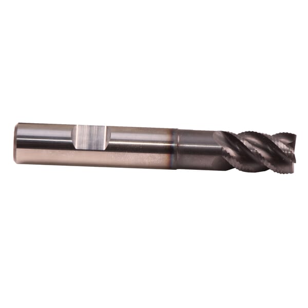 Emuge 2869A.003 Multi-Cut 2869A Standard Length Square End Mill, 3 mm Dia Cutter, 5 mm Length of Cut, 3 Flutes, 6 mm Dia Shank, 57 mm OAL, TiAlN Coated