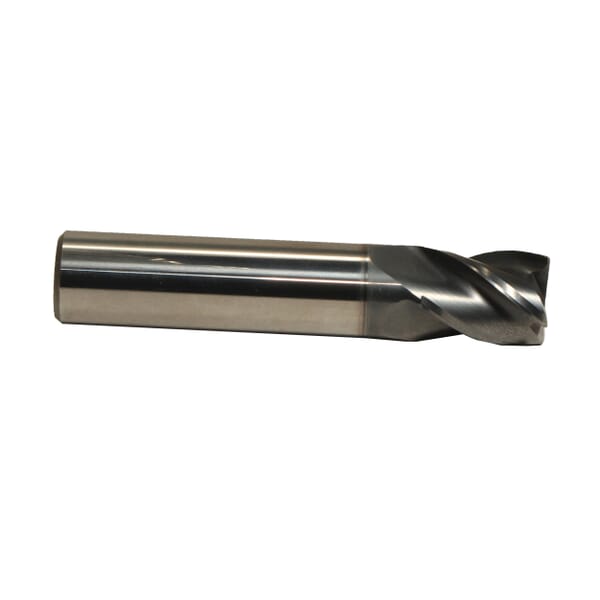 Emuge 2992L.01875 Top-Cut VAR 2992L Stub Length Square End Mill, 3/16 in Dia Cutter, 3/8 in Length of Cut, 4 Flutes, 3/16 in Dia Shank, 2 in OAL, AlCr Coated