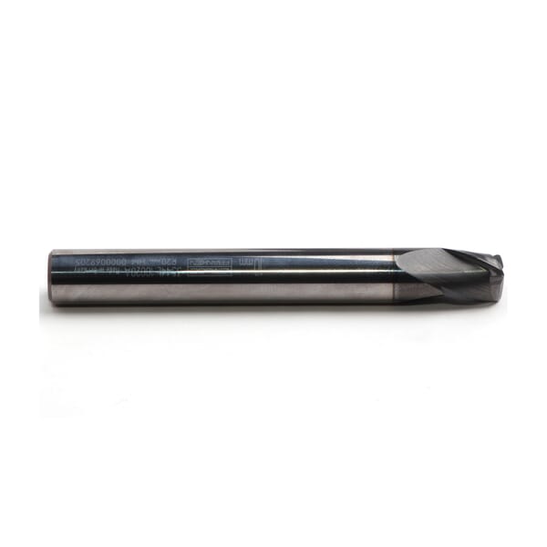 Emuge 3544L.08015A Circle Segment 3544L Lens Shape Cutter Roughing and Finishing End Mill, 8 mm Dia Cutter, 8 mm Length of Cut, 3 Flutes, 8 mm Dia Shank, 68 mm OAL, AlCr Coated