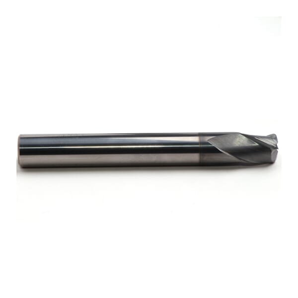 Emuge 3544L.12025A Circle Segment 3544L Lens Shape Cutter Roughing and Finishing End Mill, 12 mm Dia Cutter, 12 mm Length of Cut, 3 Flutes, 12 mm Dia Shank, 93 mm OAL, AlCr Coated