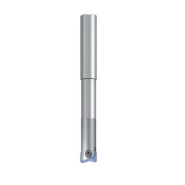 Emuge 9004.120452 Torus Indexable High-Feed End Mill With Carbide Shank and Internal Coolant Supply, 12 mm Dia Cutting