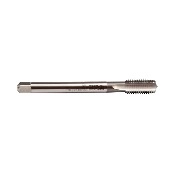 Emuge A0101001.0112 Rekord A-STEEL A0101001 Form C Reduced Shank Short Length Straight Flute Machine Tap, Right Hand Cutting, M12x1.75 Thread, Modified Bottoming Chamfer, 3 Flutes, Bright, HSS-E