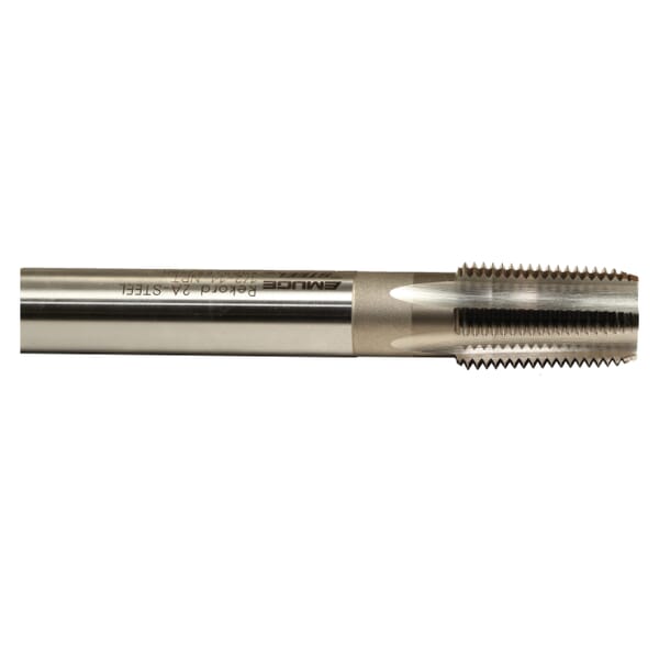 Emuge CW181000.5789 Rekord 2-KEG STEEL CW181000 Form C Long Reduced Shank Pipe Tap, 0 deg Helix, 1-1/4-11-1/2 Thread