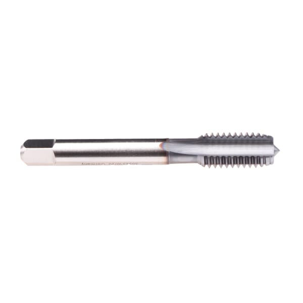 Emuge AU109101.5048 Rekord A-H AU109101 Form C Reduced Shank Straight Flute Machine Tap, Right Hand Cutting, 9/16-18 Thread, Modified Bottoming Chamfer, 4 Flutes, TiCN Coated, HSS-E