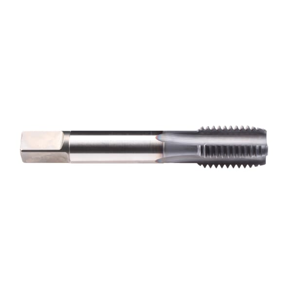 Emuge AU109101.5050 Rekord A-H AU109101 Form C Reduced Shank Straight Flute Machine Tap, Right Hand Cutting, 3/4-16 Thread, Modified Bottoming Chamfer, 4 Flutes, TiCN Coated, HSS-E