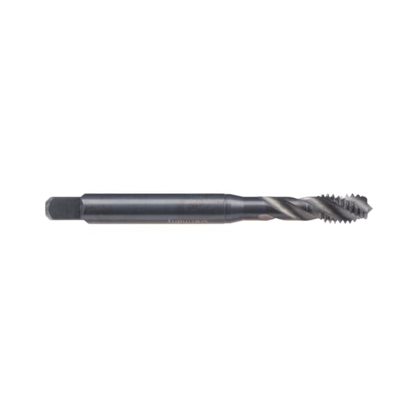 Emuge AU503243.5007 Enorm VA AU503243 Form C Reinforced Shank Spiral Flute Tap, Right Hand Cutting, #10-24 Thread, Oversize/GH7 Thread Limit, Modified Bottoming Chamfer, Right Hand Flute Direction, 3 Flutes, Ne2 Coated, HSS-E