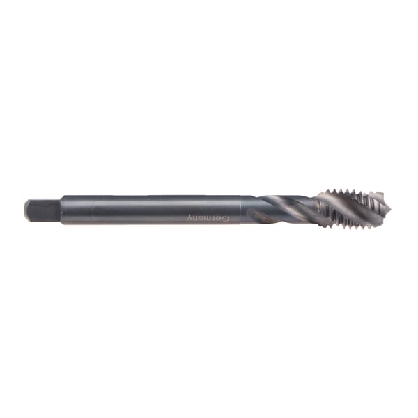 Emuge C0503200.0303 Enorm 2-VA C0503200 Form C Reduced Shank Spiral Flute Tap, Right Hand Cutting, M12x1.5 Thread, Modified Bottoming Chamfer, Right Hand Flute Direction, 4 Flutes, Ne2 Coated, HSS-E