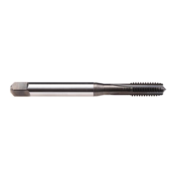 Emuge BU100501.5003 Rekord 1A-H BU100501 Form C Reinforced Shank Straight Flute Machine Tap, Right Hand Cutting, #4-40 Thread, Modified Bottoming Chamfer, 3 Flutes, NT Coated, HSS-E