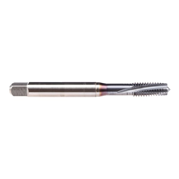 Emuge BU309611.5011 Rekord 1C-TI BU309611 Form D Reinforced Shank Spiral Flute Tap, Left Hand Cutting, 3/8-16 Thread, Plug Chamfer, Left Hand Flute Direction, 3 Flutes, TiCN Coated, HSS-E