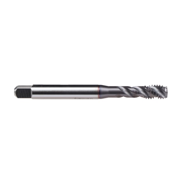 Emuge BU519400.5044 Enorm 1-Z/E BU519400 Form E Fast Reinforced Shank Spiral Flute Tap, Right Hand Cutting, 5/16-24 Thread, Bottoming Chamfer, Right Hand Flute Direction, 3 Flutes, TiCN Coated, HSS-E