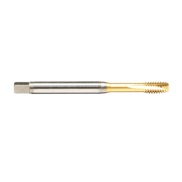 Emuge B1088F01.0060 Rekord 1B-Z-IKZN-PM B1088F01 Form B Reinforced Shank Spiral Point Tap, Right Hand Cutting, M6x1 Thread, 4-5 Plug Chamfer, TiN 70 Coated, HSS-E-PM