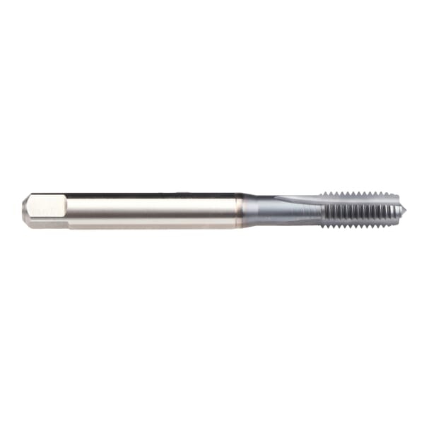 Emuge BU109101.5042 Rekord 1A-H BU109101 Form C Reinforced Shank Straight Flute Machine Tap, Right Hand Cutting, #12-28 Thread, 2-3 Modified Bottoming Plug Chamfer, 3 Flutes, TiCN Coated, HSS-E