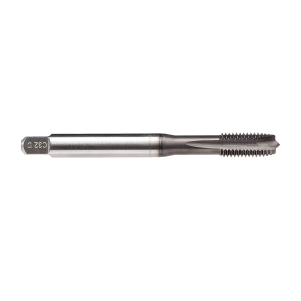 Emuge BU20C310.5041 Rekord 1B-VA BU20C310 Form B Reinforced Shank Spiral Point Tap, Right Hand Cutting, #10-32 Thread, 4-5 Plug Chamfer, 3 Flutes, GLT-1 Coated, HSS-E