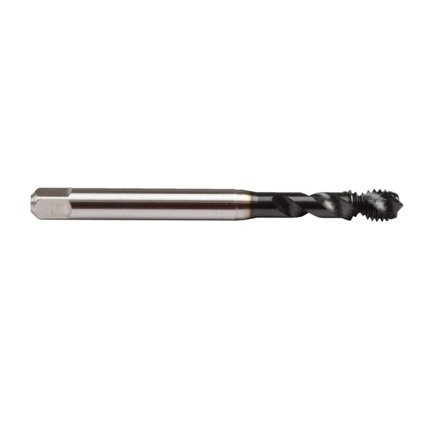 Emuge BU50S800.5041 Enorm 1-AL BU50S800 Form C Fast Reinforced Shank Spiral Flute Tap, Right Hand Cutting, #10-32 Thread, 2-3 Modified Bottoming Plug Chamfer, Right Hand Flute Direction, 2 Flutes, GLT-8 Coated, HSS-E