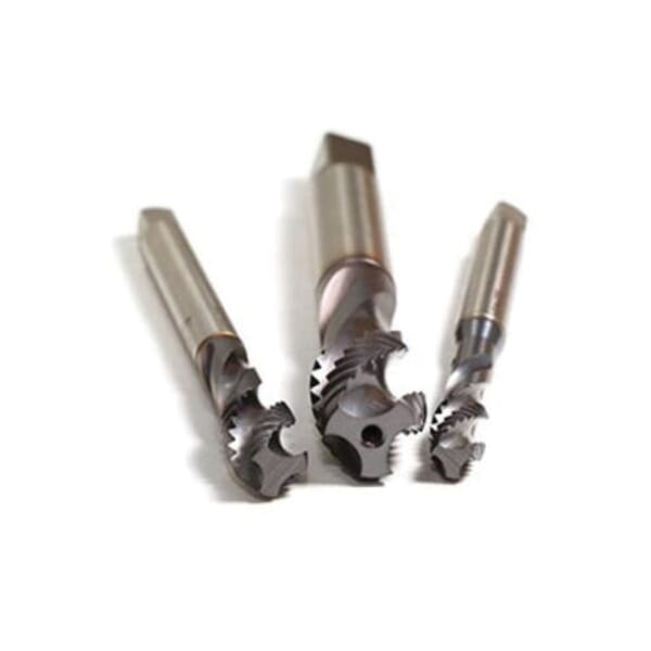 MultiTAP MULTITAP BU539300.5005 Form C Spiral Flute Tap, Right Hand Cutting, #6-32 Thread, Semi-Bottoming Chamfer, Right Hand Flute Direction, 3 Flutes, TiCN Coated, HSS-E