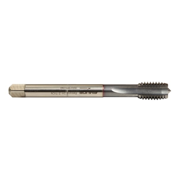 Emuge C0109401.0145 Rekord 2A-Z C0109401 Form C Reduced Shank Straight Flute Machine Tap, Right Hand Cutting, M45x4.5 Thread, Modified Bottoming Chamfer, 4 Flutes, TiCN Coated, HSS-E