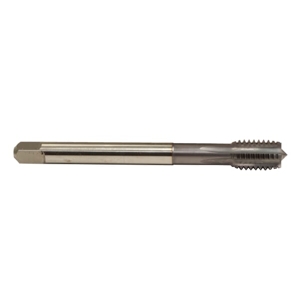 Emuge CU10J901.5046 Rekord 2A-HCUT CU10J901 Form C Reduced Shank Straight Flute Machine Tap, Right Hand Cutting, 7/16-20 Thread, Modified Bottoming Chamfer, 5 Flutes, TiCN Coated, HSS-E