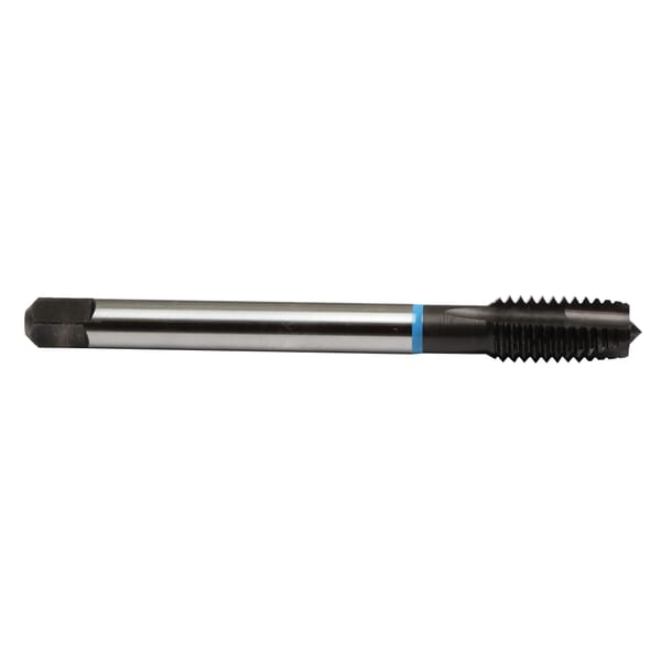 Emuge AU203044.5046 Rekord B-VA AU203044 Form B Reduced Shank Spiral Point Tap, Right Hand Cutting, 7/16-20 Thread, H11 Thread Limit, Plug Chamfer, 3 Flutes, NT Coated, HSS-E