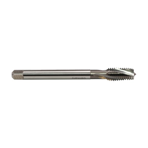 Emuge A0451000.0116 Rekord D-STEEL A0451000 Form C Reduced Shank Spiral Flute Tap, Right Hand Cutting, M16x2 Thread, Modified Bottoming Chamfer, Right Hand Flute Direction, 3 Flutes, Bright, HSS-E