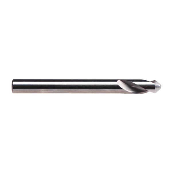 Emuge EFUT3100.0317 High Precision Standard Length NC Spot Drill, 1/8 in Dia, 2 in OAL, Solid Carbide, Bright