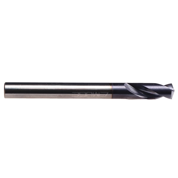 Emuge EFUT3300.0500 High Precision Standard Length NC Spot Drill, 5 mm Dia, 2-1/4 in OAL, Solid Carbide, TiAlN Coated
