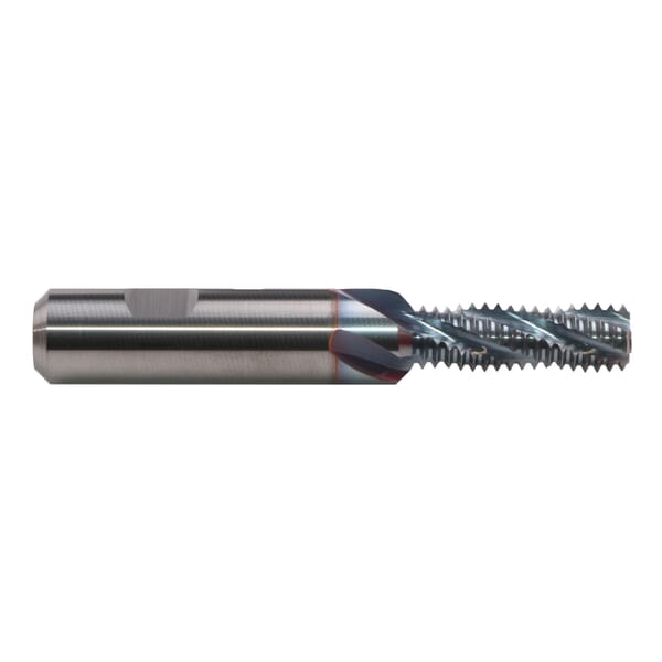 SHUR-THREAD GF342106.0112 GSF Style Spiral Flute Thread Mill With Axial Through Coolant, M12x1.75 Coarse Thread, 95 mm OAL, 4 Flutes, 14 mm Dia Shank