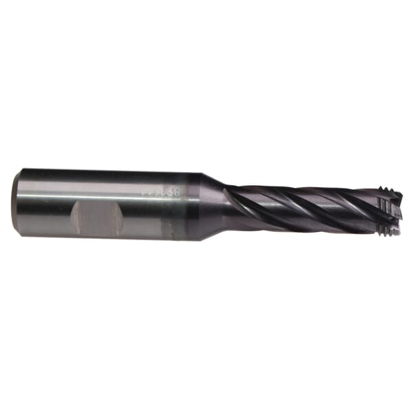 Emuge GF732257.5016 ZBGF-W Style Single Plane One Pitch Spiral Flute Thread Mill With Axial Through Coolant, 3/4-10 UNC Thread, 111 mm OAL, 5 Flutes, 20 mm Dia Shank