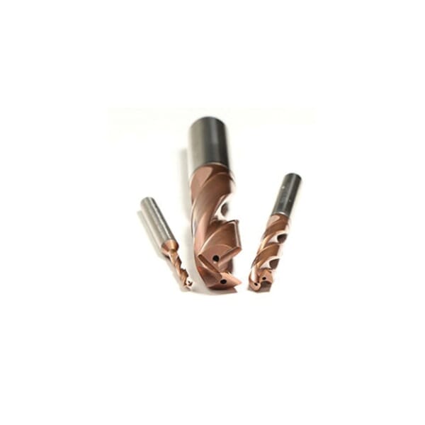 Emuge TA204524.0500 EF Series TA204524 High Performance Stub Length Drill With Through Coolant, 5 mm Drill - Metric, 0.1969 in Drill - Decimal Inch, Solid Carbide, AlCrN-T37 Coated