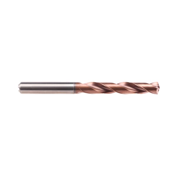 Emuge TA214524.1500 EF-VA TA214524 High Performance Standard Length Jobber Length Drill Bit, 15 mm Drill - Metric, 0.5906 in Drill - Decimal Inch, 140 deg Point, Solid Carbide, AlCrN-T37 Coated