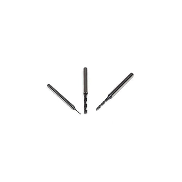 Emuge TE213324.0075 EF Series TE213324 High Performance Micro Drill With Through Coolant, 0.75 mm Drill - Metric, 0.0295 in Drill - Decimal Inch, 3 mm Shank, 2 Flutes