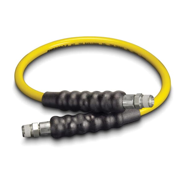 Enerpac H7203 H700 Series High Pressure Hydraulic Hose, 3/8 in Nominal, NPTF End Style, 3 ft L, 10000 psi Working, Thermoplastic