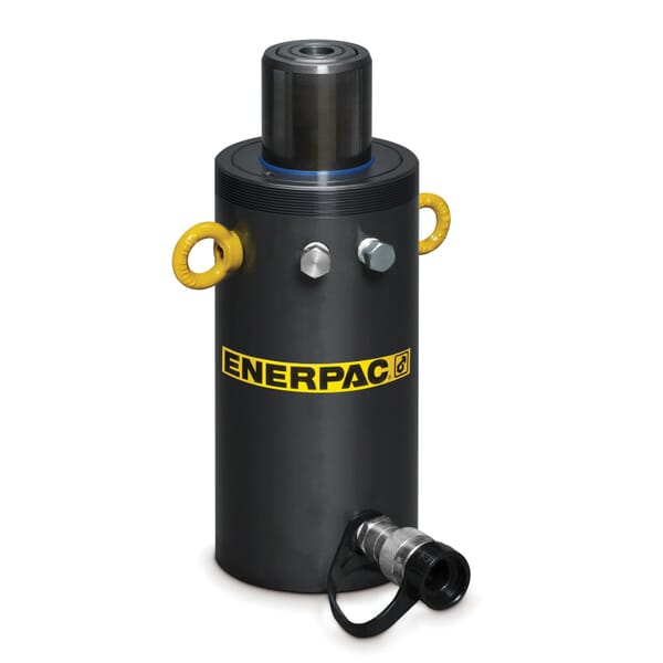 Enerpac HCG504 High Tonnage Load Return Single Acting Solid Plunger Hydraulic Cylinder, 62 ton Capacity, 3.94 in Bore, 3.94 in L Stroke, 9.17 in Retract, 1.97 in Dia Rod, 10150 psi Pressure