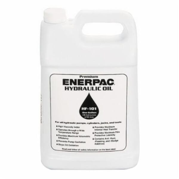 Enerpac HF-101 HF Series Hydraulic Oil, 1 gal Can, Mild Petroleum, Liquid, Blue