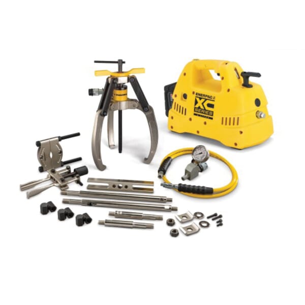 Enerpac LGHMS310CB 3-Jaw Lock Grip Hydraulic Master Puller Set, 10 ton, 10150 psi Operating