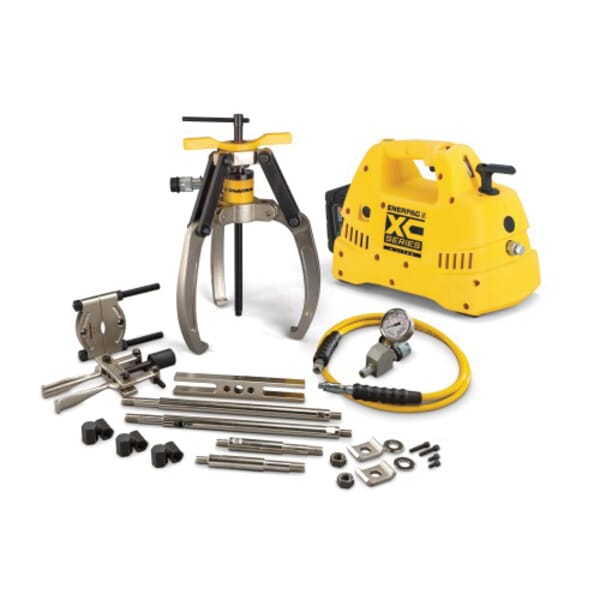 Enerpac LGHMS314CB 3-Jaw Lock Grip Hydraulic Master Puller Set, 14 ton, 10150 psi Operating