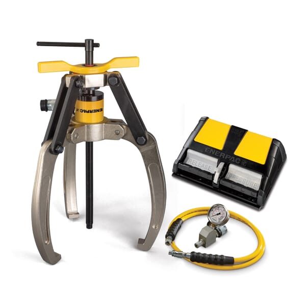 Enerpac LGHS324A 3-Jaw Lock Grip Hydraulic Puller Set, 24 ton, 10150 psi Operating