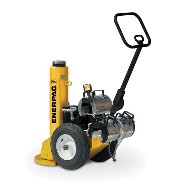 Enerpac PRASA15016L Powr-Riser Pneumatic Wheeled Jack, 150 ton Load, 26 in H Min, 15-1/2 in