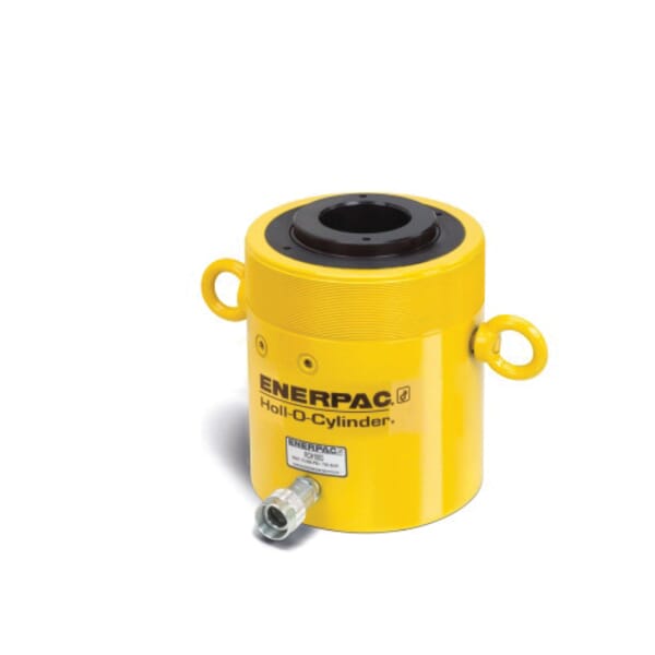 Enerpac RCH1211 Hollow Plunger Single Acting Spring Return Hydraulic Cylinder, 12 ton, 2.13 in Bore, 1.63 in L Stroke, 4-3/4 in H Retract, 1.38 in Dia Rod, 10000 psi