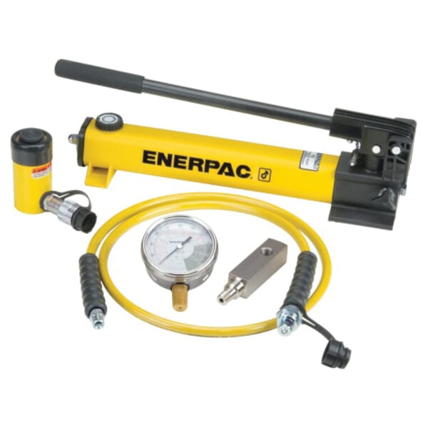 Enerpac SCR106H Hydraulic Cylinder and Hand Pump Set, 10 ton Cylinder Capacity, 6.13 in Cylinder Stroke, 10000 psi Maximum Operating Pressure