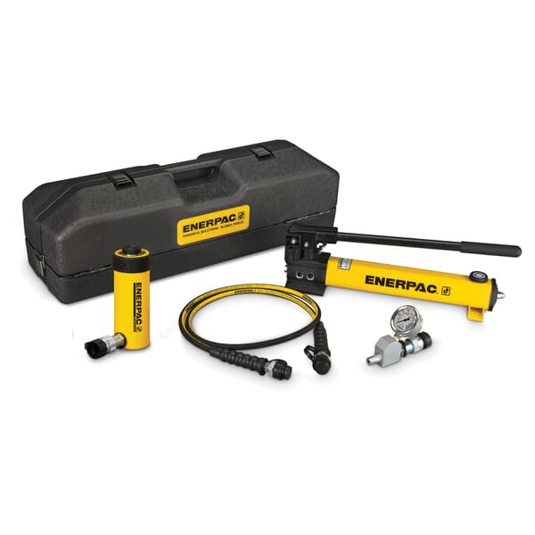 Enerpac SCR154TB Hydraulic Cylinder and Hand Pump Set, 15 ton, 4 in, 10000 psi