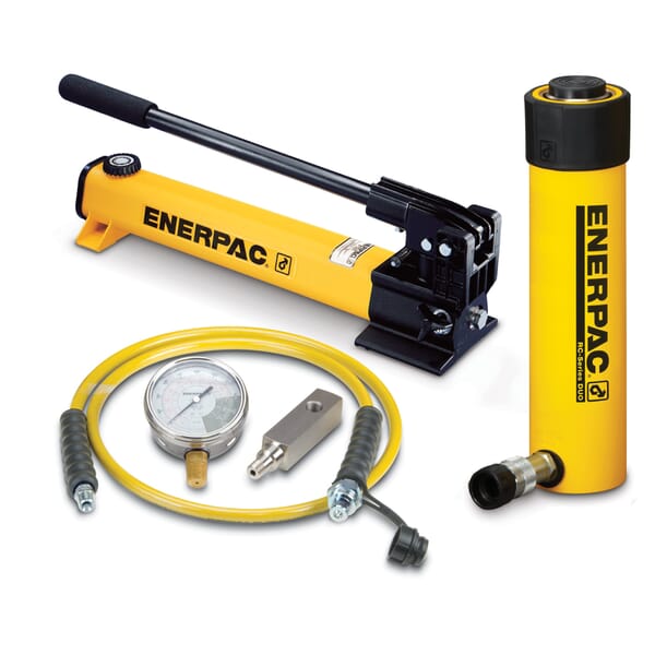 Enerpac SCR252H Hydraulic Cylinder and Hand Pump Set, 25 ton, 2 in, 10000 psi