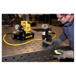 Enerpac SP35SP Hydraulic Standard Punch and Die Set With 115 VAC Electric Pump, 0.31 to 0.81 in Dia Hole, 3/8 in, 1/2 in, 5/8 in, 3/4 in Bolt, Mild Steel