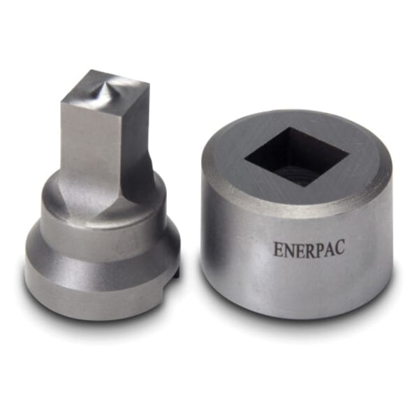Enerpac SPD728 Square Hole Punch and Die Set, 1/2 in Hole, 7/16 in Bolt
