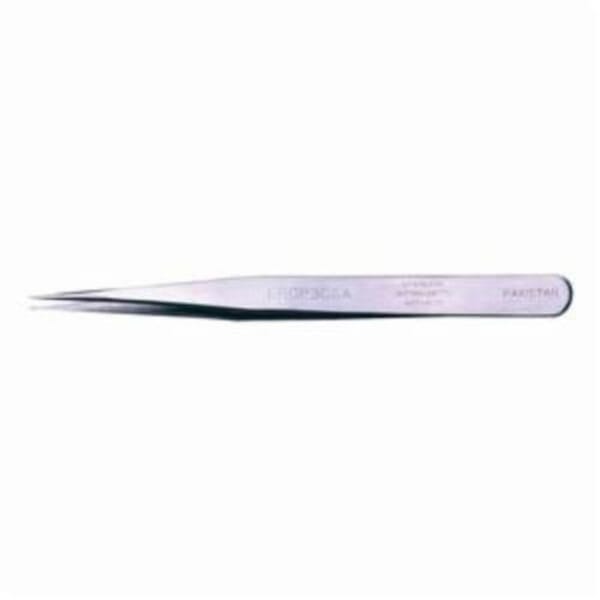 Erem EROP3CSA Anti-Acid Anti-Magnetic Economy High Precision Tweezer, Fine/Pointed/Straight Tip, 4-1/4 in L, Stainless Steel, Anti-Glare Coated