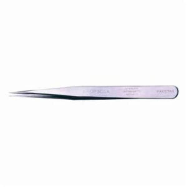 Weller EROP3CSA Anti-Acid Anti-Magnetic Economy High Precision Tweezer, Fine/Pointed/Straight Tip, 4-1/4 in L, Stainless Steel, Anti-Glare Coated