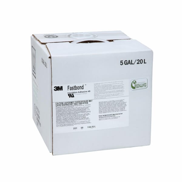 Fastbond 7010329770 49 Adhesive, 5 gal Drum, Transparent, Fiberglass Insulation to Metal, 24 hr Curing