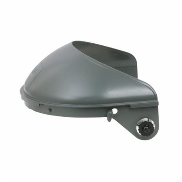 Fibre-Metal by Honeywell F4400 High Performance Faceshield Headgear, Gray, Noryl, For Use With Attaches To E2Q, P2HNQ Series Hard Hats, Ratchet Suspension Adjustment