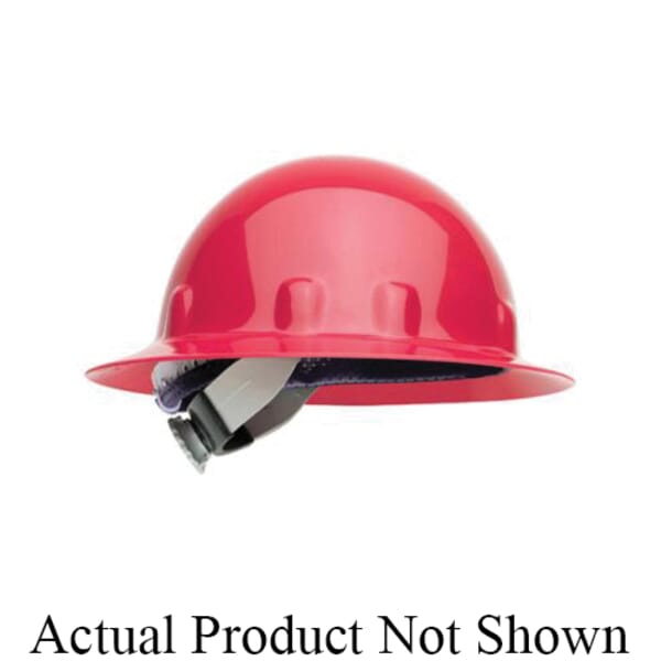 Fibre-Metal by Honeywell E1RW03A000 Full Brim Hard Hat, 6-1/2 Fits Mini Hat, 8 Fits Max Hat, Thermoplastic, 8-Point Suspension, ANSI Electrical Class Rating: Class C, E and G, ANSI Impact Rating: Type I, Ratchet Adjustment
