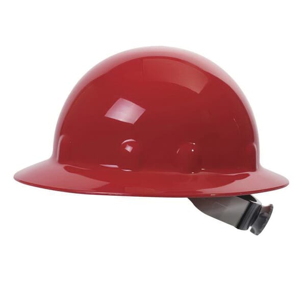 Fibre-Metal by Honeywell E1RW15A000 Full Brim Hard Hat, 6-1/2 Fits Mini Hat, 8 Fits Max Hat, Thermoplastic, 8-Point Suspension, ANSI Electrical Class Rating: Class C, E and G, ANSI Impact Rating: Type I, Ratchet Adjustment