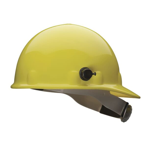 Fibre-Metal by Honeywell E2QRW02A000 E2 Cap Style Hard Hat, 6-1/2 Fits Mini Hat, 8 Fits Max Hat, Thermoplastic, 8-Point Suspension, ANSI Electrical Class Rating: Class C, E and G, ANSI Impact Rating: Type I, Ratchet Adjustment